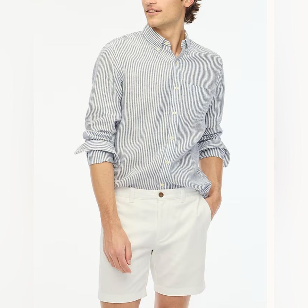 J. Crew Factory 7" flex chino short • size 28 • NWT • L0923 • white